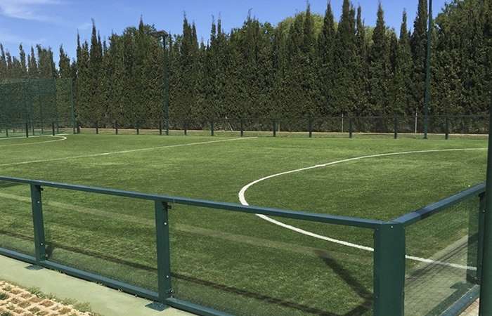 césped artificial construcción de campos de fútbol